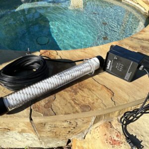 Underwater light with dusk to dawn controller for 120v and 50' Wire